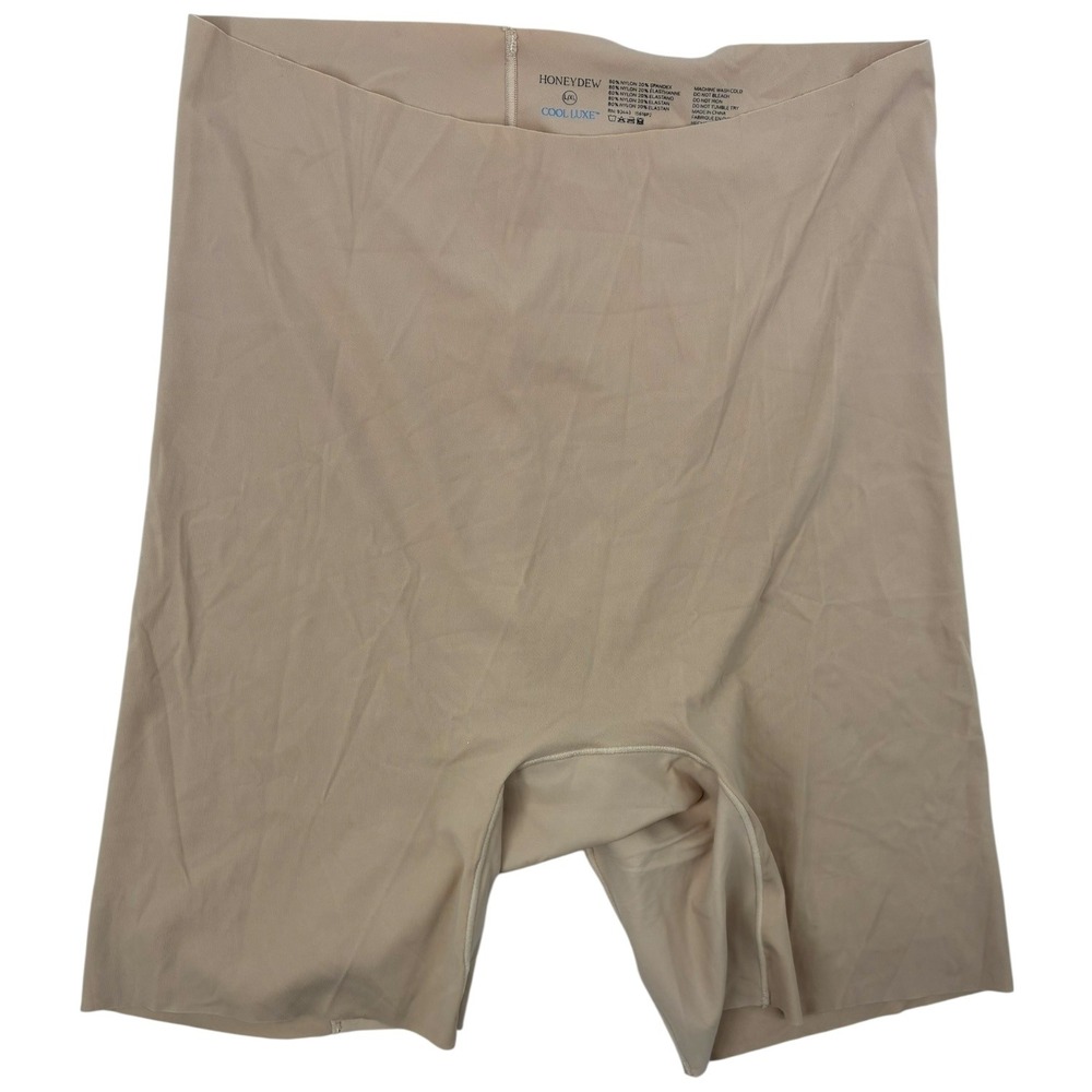Honeydew Cool Luxe Shaping Shorts Nude L XL Seamless Slip Shapewear